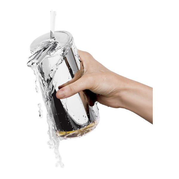 Automatický ocelový dávkovač mýdla ve stříbrné barvě 266 ml - simplehuman-image-3