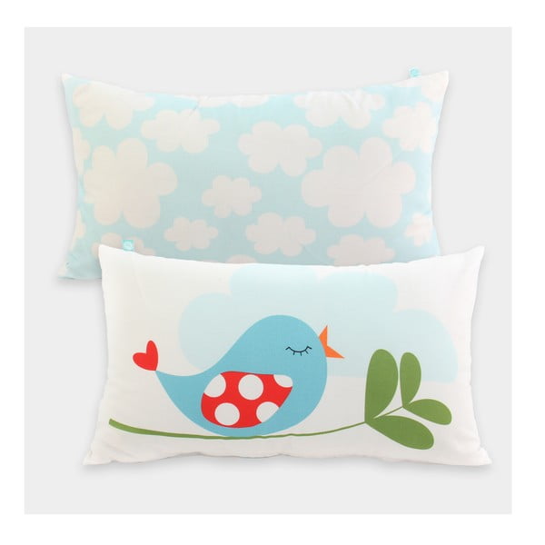 Oboustranný bavlněný povlak na polštář Mr. Fox Little Birds 50 x 30 cm-image-1