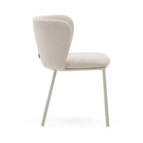 Béžové čalouněné jídelní křeslo Ciselia – Kave Home-image-4