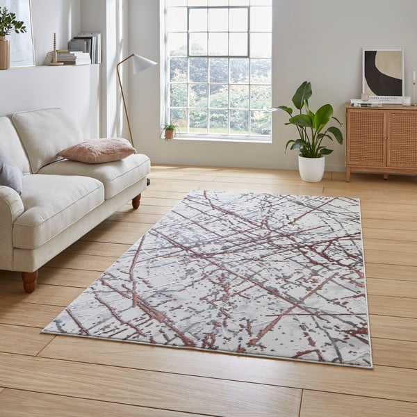 Růžovo-světle šedý koberec 120x170 cm Artemis – Think Rugs-image-2