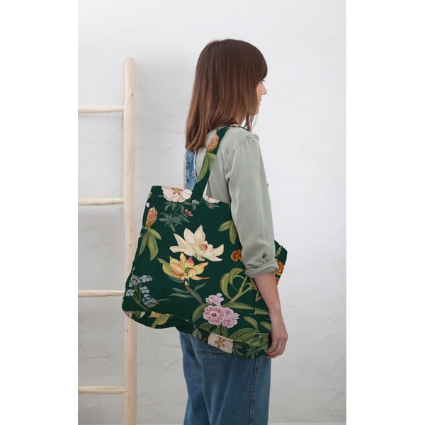 Lněná nákupní taška Jara Green – Madre Selva-image-1