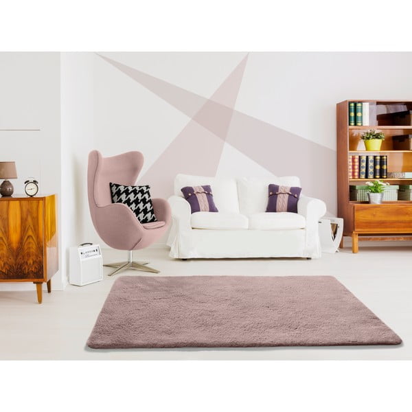 Růžový koberec Universal Alpaca Liso, 60 x 100 cm-image-1