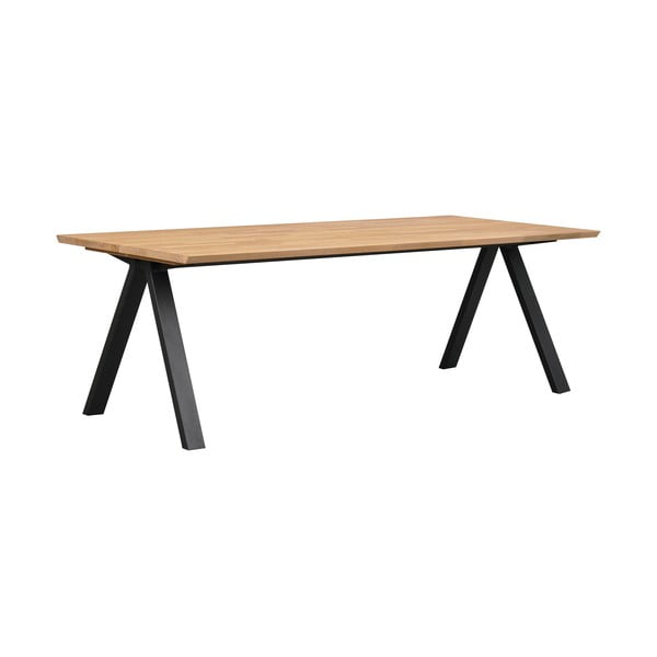 Rozkládací jídelní stůl s deskou z dubového dřeva 220x100 cm Carradale - Rowico-image-1