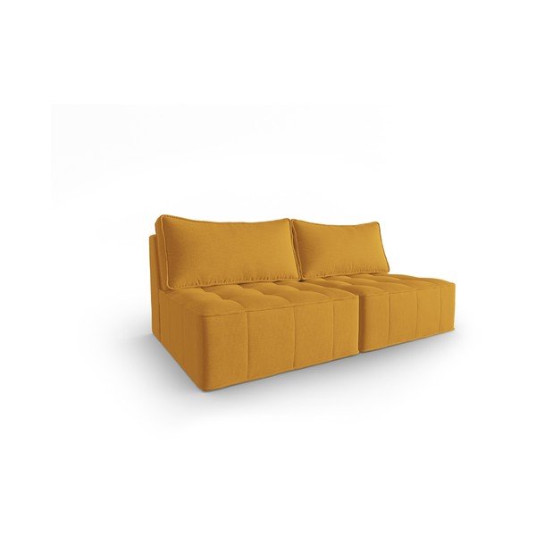Žlutá pohovka 160 cm Mike – Micadoni Home-image-2