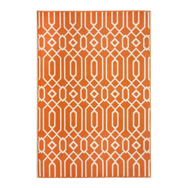 Oranžový koberec Nourison Baja Talara, 170 x 119 cm