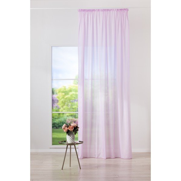 Růžová záclona 300x245 cm Mist – Mendola Fabrics-image-2