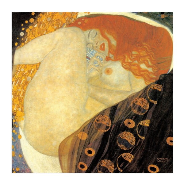 Obraz Klimt - Danae, 30x30 cm