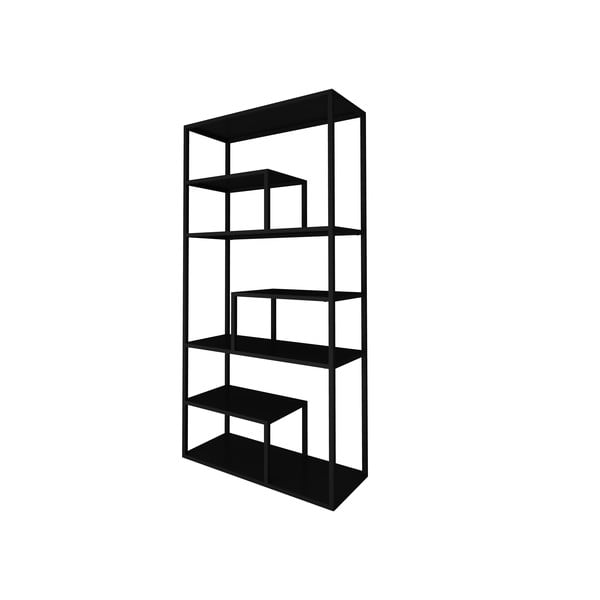 Černá kovová knihovna 85x188 cm Lite - Canett-image-3