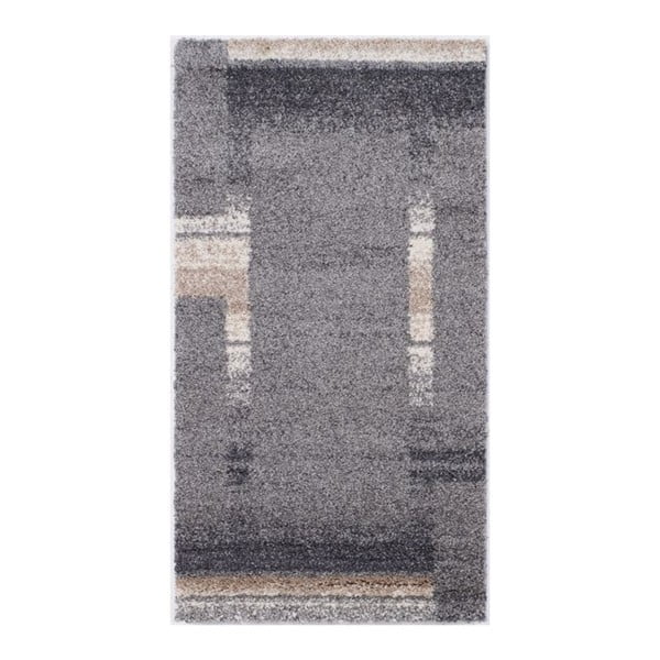 Šedý koberec Calista Rugs Jaipur Block, 80 x 300 cm