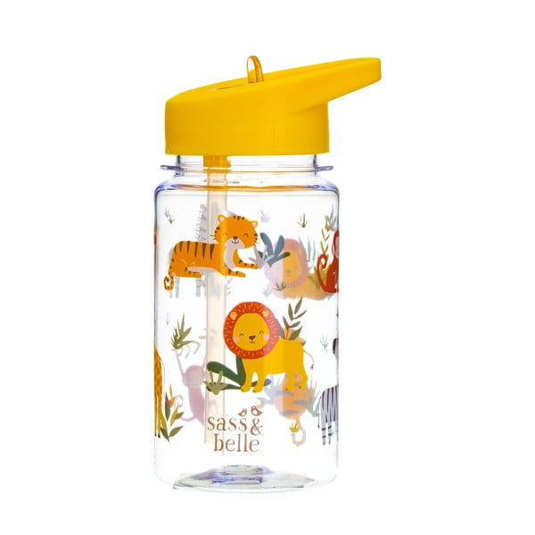 Dětská láhev na vodu s brčkem Sass & Belle Drink Up Safari, 400 ml-image-3