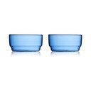 Modré skleněné misky v sadě 2 ks 500 ml Torino – Lyngby Glas