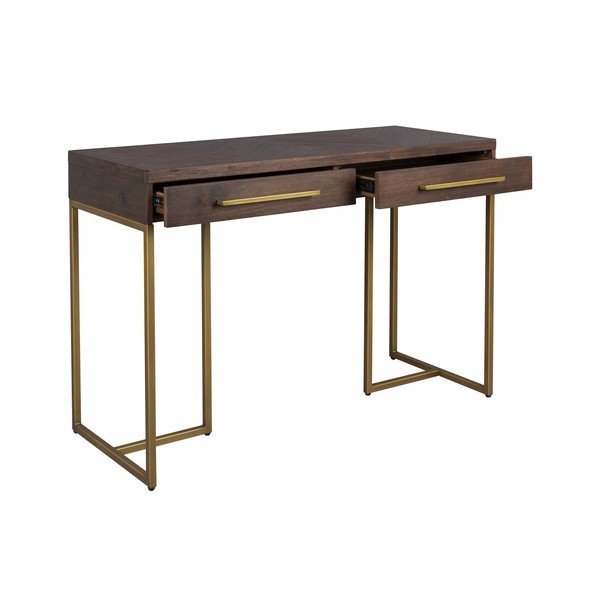 Konzolový stolek v dekoru akácie v tmavě přírodní barvě 45x120 cm Class – Dutchbone-image-3