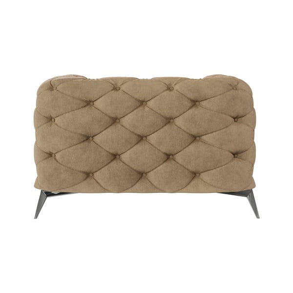 Světle hnědé sametové křeslo Chelsea – Ropez-image-2