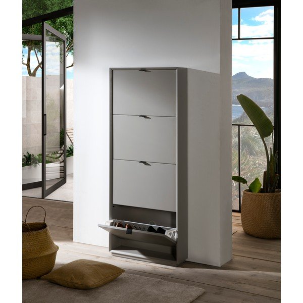 Šedý botník se 4 zásuvkami Marckeric Luka-image-1