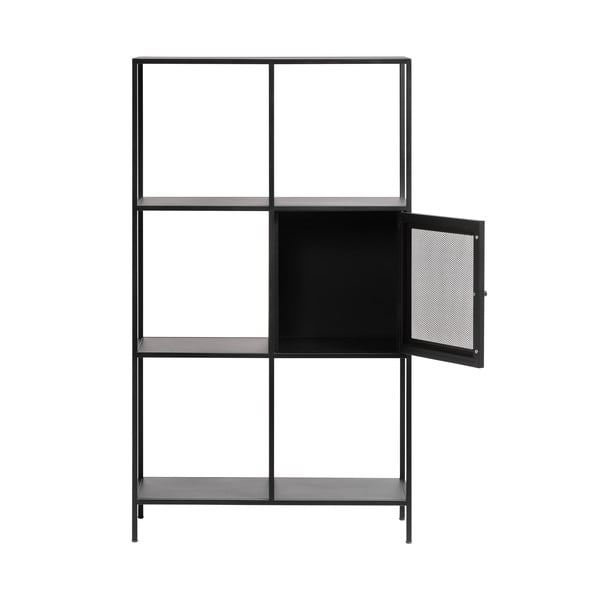 Černá kovová knihovna 80x138 cm Malibu – Unique Furniture-image-3