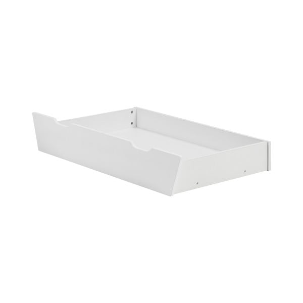 Bílý šuplík pod dětskou postel 70x140 cm Swing – Pinio