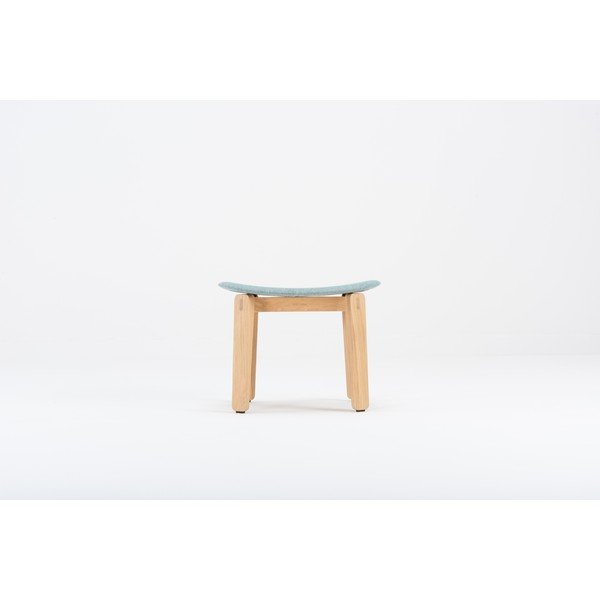 Modrá podnožka z dubového dřeva Gazzda Nora-image-3