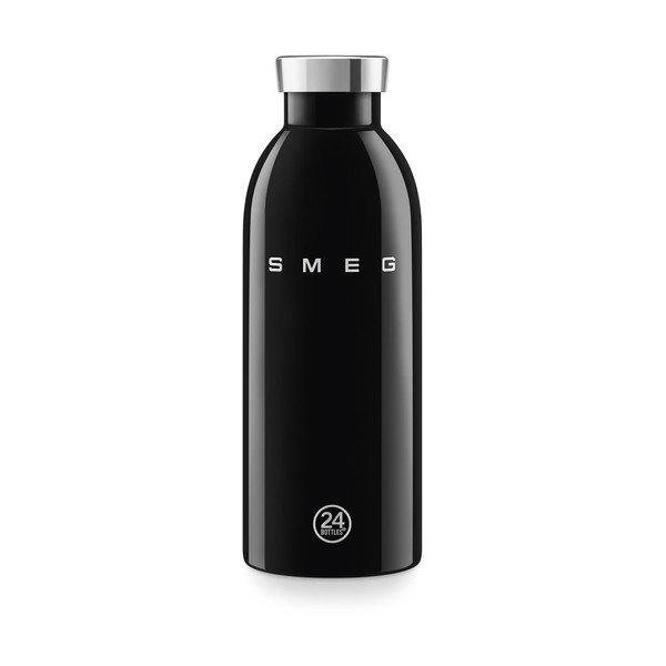 Černá termoláhev z nerezové oceli 500 ml 24BOTTLES – SMEG