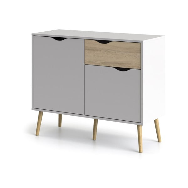 Bílá komoda Tvilum Oslo, 99 x 82 cm-image-2