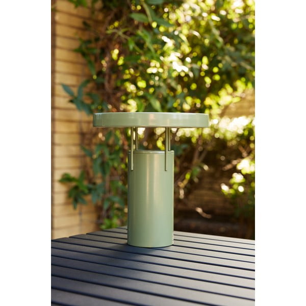 Zelená LED stmívatelná stolní lampa s kovovým stínidlem (výška 28 cm) BringMe – Hübsch-image-4