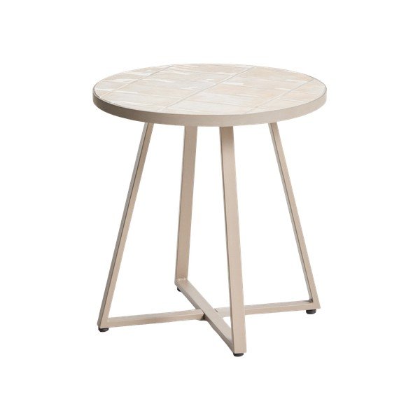 Kulatý zahradní stolek s keramickou deskou ø 45 cm Tella – Kave Home