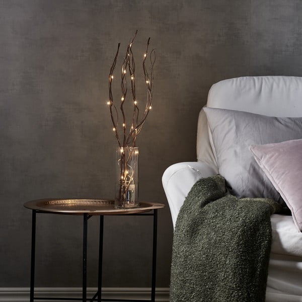 Hnědá světelná dekorace ø 8 cm Willow – Star Trading-image-1