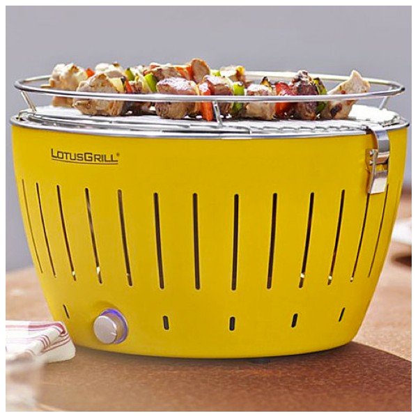 Žlutý bezkouřový gril LotusGrill Corn-image-2