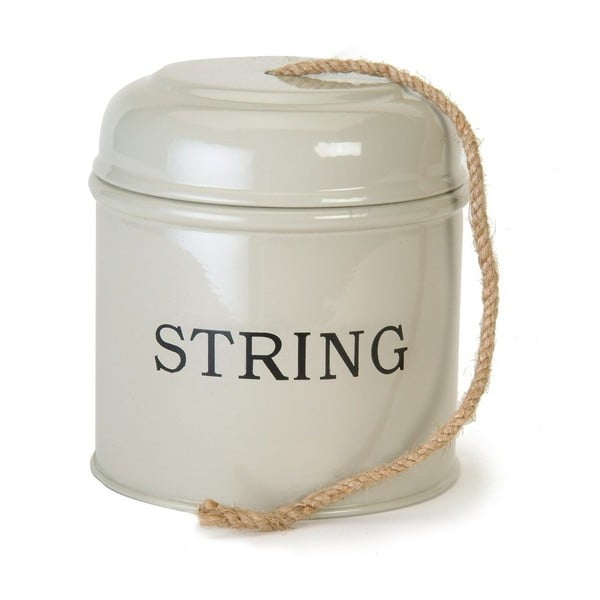 Plechovka na zahradní provázek String Beige