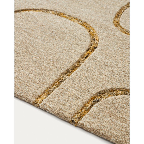 Béžový vlněný koberec 160x230 cm Magin – Kave Home-image-3