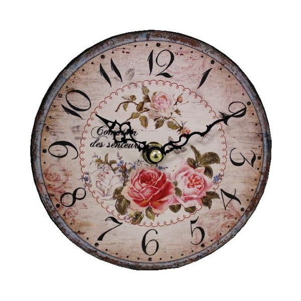 Nástěnné hodiny Antic Line Roses