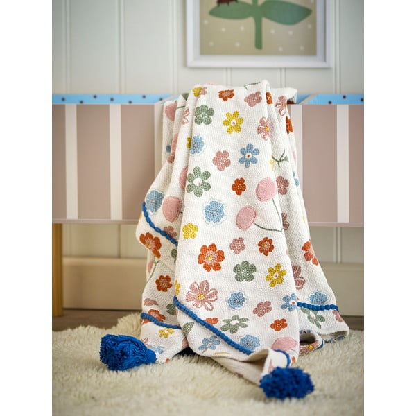 Dětská deka z recyklované bavlny 130x160 cm Cherry – Bloomingville Mini-image-1