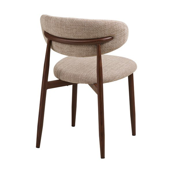 Béžová/tmavě hnědá čalouněná jídelní židle Levanto – House Nordic-image-2