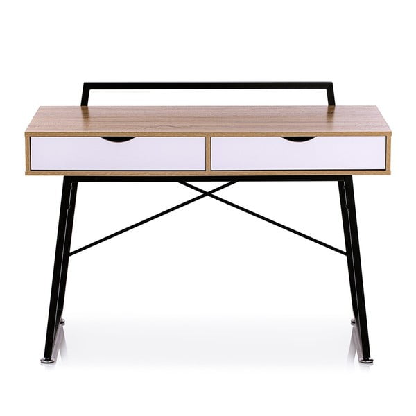 Pracovní stůl s deskou v dubovém dekoru 57.5x120 cm Tolm – Homede
