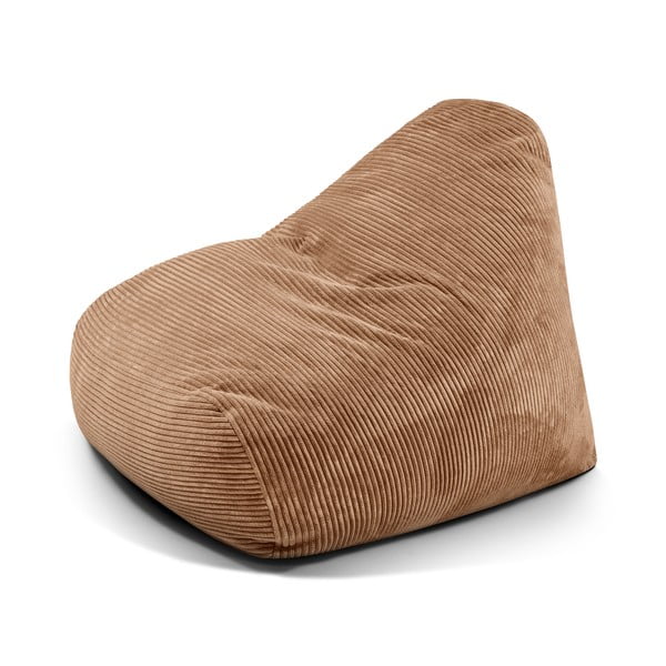 Hnědý manšestrový sedací vak Snug 100 – SLOWDOWN