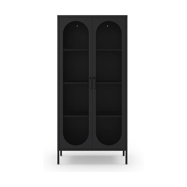 Černá skříňka 80x170 cm Diora – Marckeric