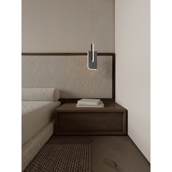 Světle šedé kovové LED stmívatelné závěsné svítidlo Totem – Nova Luce-image-1
