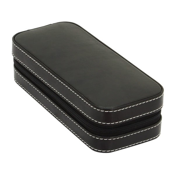 Černé pouzdro na hodinky Friedrich Lederwaren Bond-image-1