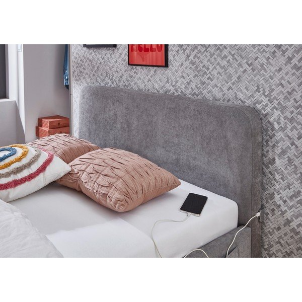 Šedá dětská postel s úložným prostorem s roštem 120x200 cm Cosy – Meise Möbel-image-4
