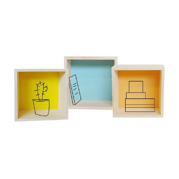 Dekorace Cubo Pattern Ocre L-image-2