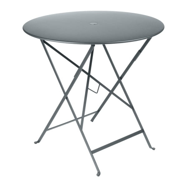 Šedý zahradní stolek Fermob Bistro, ⌀ 77 cm