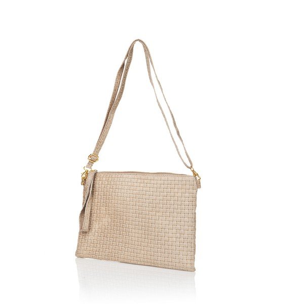 Taupe kožená kabelka Markese Hurton-image-1