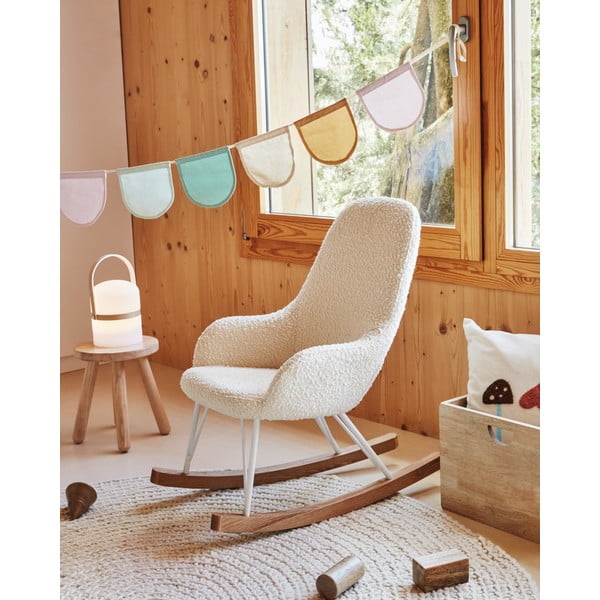 Dětská stolička z kaučukového dřeva Kave Home Dilcia, ø 24 cm-image-2