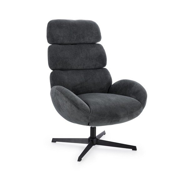 Černé otočné křeslo Violante – Bizzotto