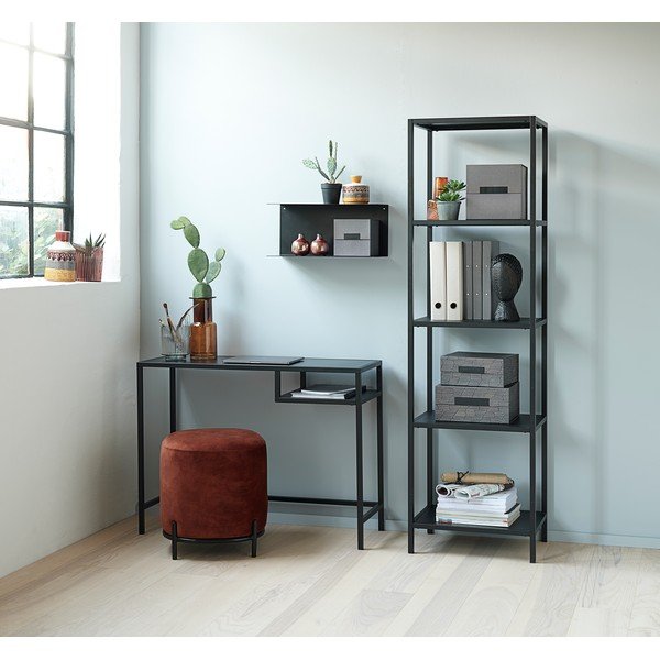 Černá železná police Canett Joy Adams, 23 x 50 cm-image-2