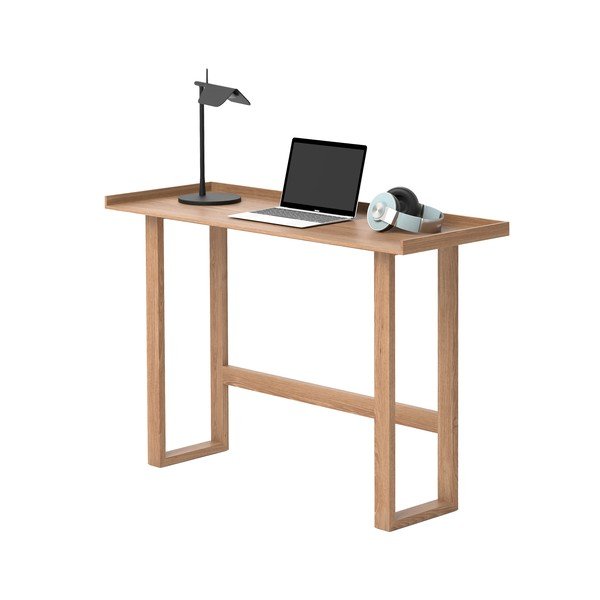 Psací stůl z masivního dubového dřeva Wireworks Slim-image-2