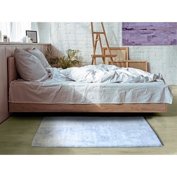 Modrý koberec Universal Fox Liso, 60 x 110 cm-image-1