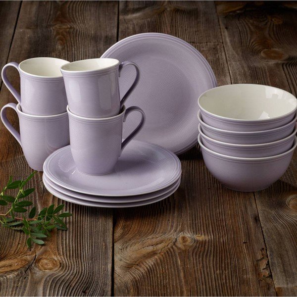 12dílný fialový set nádobí na snídani Like by Villeroy & Boch Group-image-1