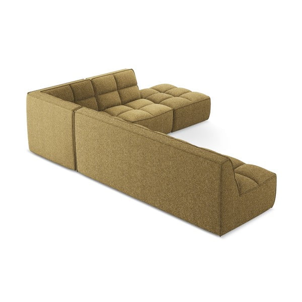 Modulární rohová pohovka v hořčicové barvě (variabilní roh) Kalai – Makamii-image-4