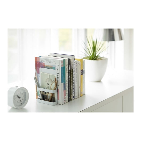 Bílé knižní zarážky YAMAZAKI Tower-image-2