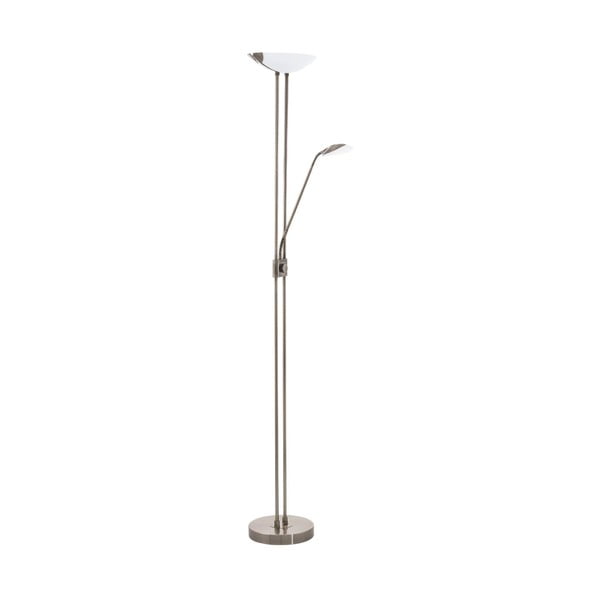 LED stojací lampa v bronzové barvě se skleněným stínidlem (výška 180 cm) BAYA LED – EGLO